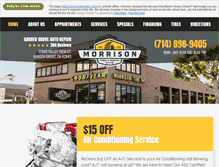 Tablet Screenshot of morrisontire.com